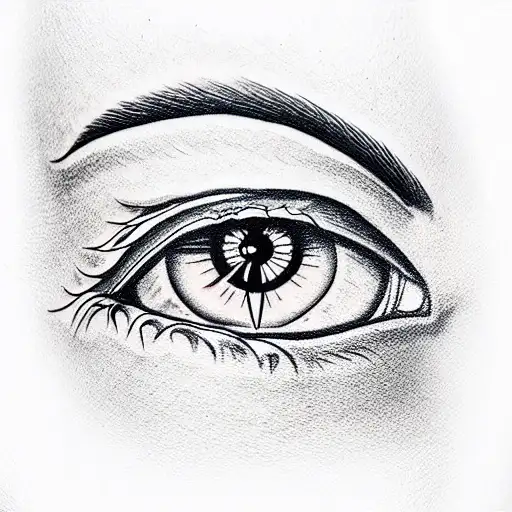 Evil Eye tattoo design idea