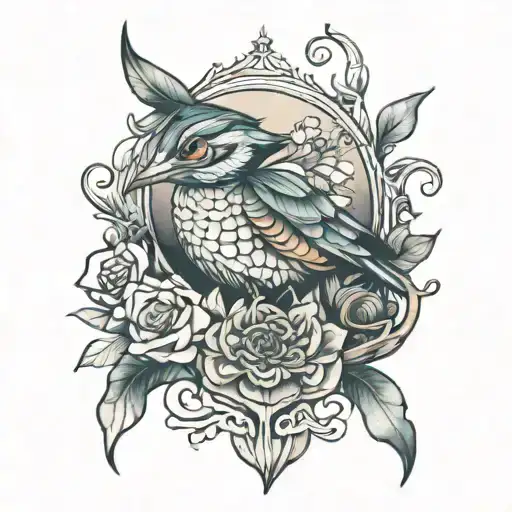 quiet solitude tattoo design idea