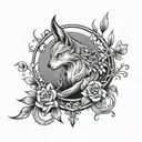 quiet solitude tattoo design idea