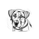 labrador tattoo design idea
