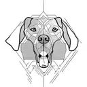labrador tattoo design idea