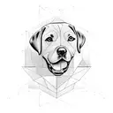 labrador tattoo design idea
