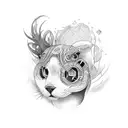 family member 3 person tattoo design idea