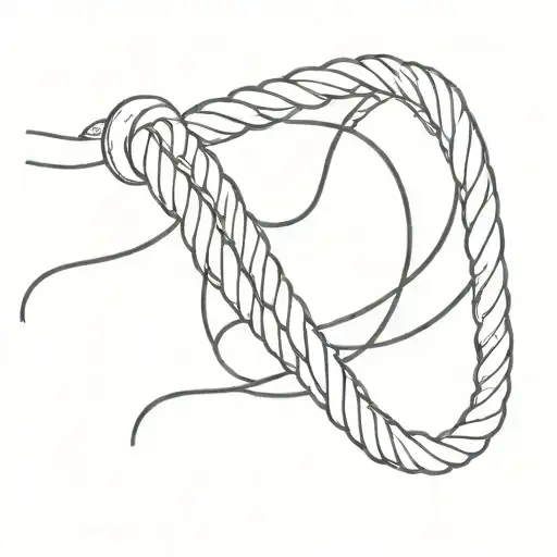 bondage and submission rope  tattoo design idea