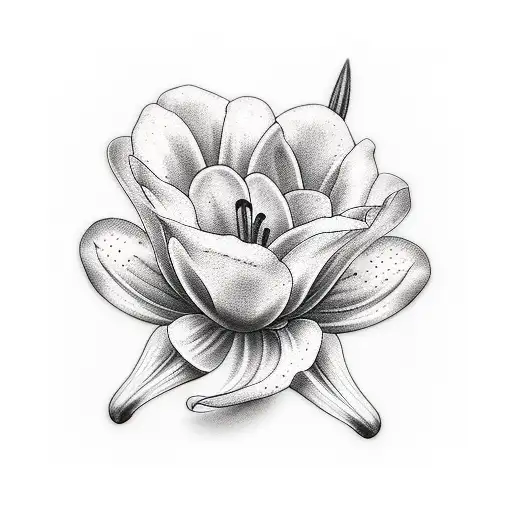 Lily tattoo design idea