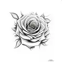 Medusa and roses  tattoo design idea