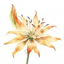 red spider lily flower tattoo design idea