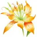 spider lily flower tattoo design idea