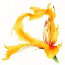 spider lily flower tattoo design idea