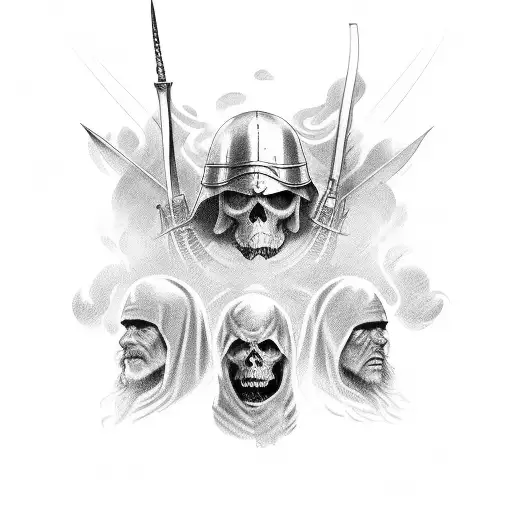 the three musketeers tattoo design idea