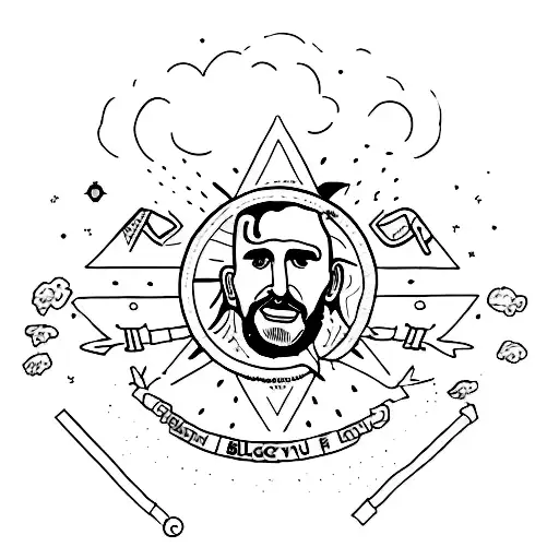161 Rainbow vegan Antifa tattoo design idea