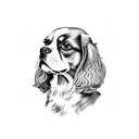 cavalier king charles tattoo design idea
