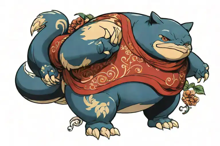 snorlax tattoo design idea