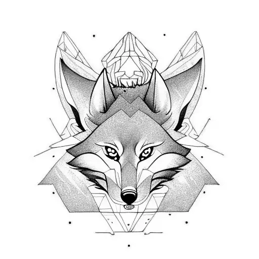 kitsune tattoo design idea