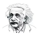 Einstein, hammer, building, home tattoo design idea