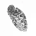 fingerprints and wedding date tattoo design idea