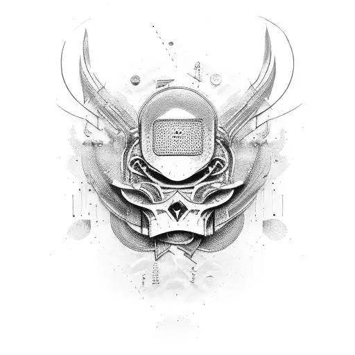 techno v tattoo design idea