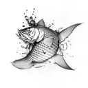 matching tattoos that contain outdoors, fishing, soccer, dirt biking,  tattoo design idea