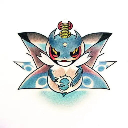 umbreon pokemon tattoo design idea