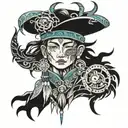 The young Shaman tattoo design idea