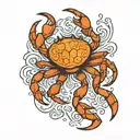 crab tattoo design idea
