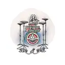 drum kit tattoo design idea