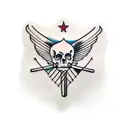drumsticks tattoo design idea