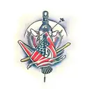 drumsticks tattoo design idea