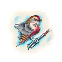 drumsticks tattoo design idea