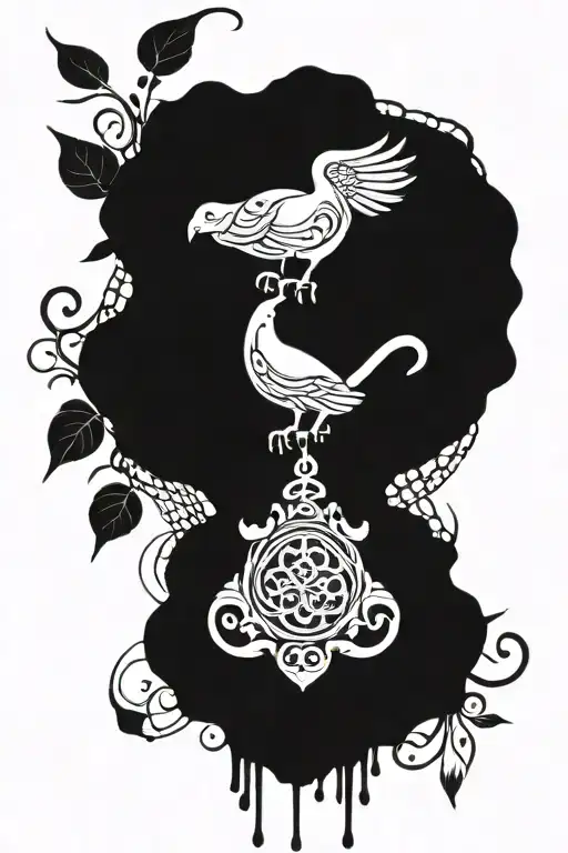 slave motif tattoo design idea
