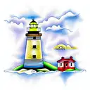 Lighthouse tattoo design idea