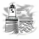 Lighthouse tattoo design idea