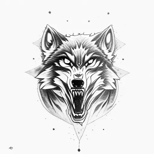 werewolf coming out of the skin tattoo design idea