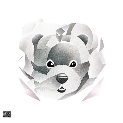 gummy bear on drugs tattoo design idea