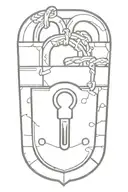 love padlock code tattoo design idea