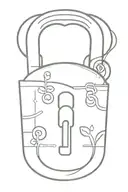 love padlock code tattoo design idea