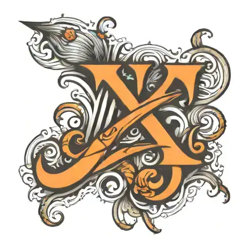 Word NIKE in Gothic font tattoo design idea