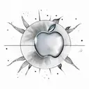 apple trees and sun tattoo design idea