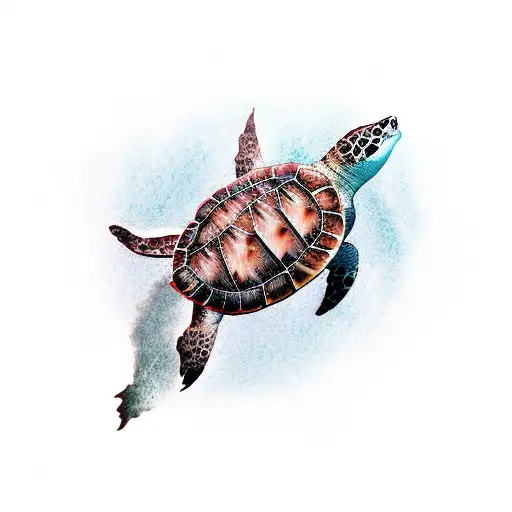 diving tattoo nurse shark, sea turtle, octopus,  tattoo design idea