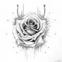 loyalty,Hummingbird and roses tattoo design idea