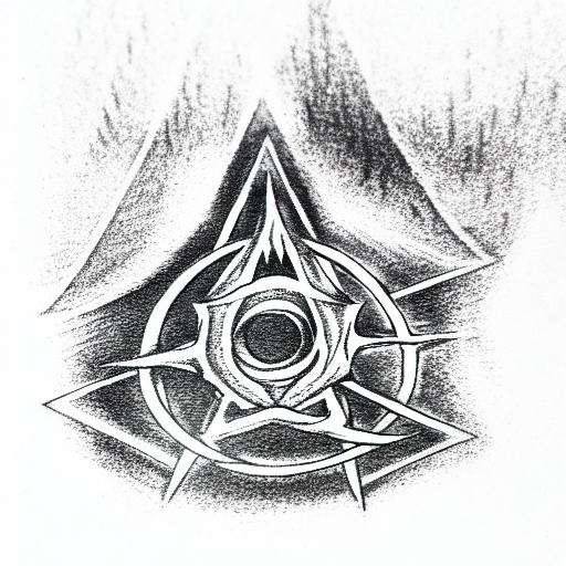 the deathly hallows tattoo design idea