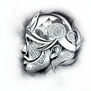 Nordic tribal tattoo design idea