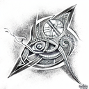 Nordic tribal tattoo design idea