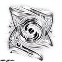 dark matter black holes tattoo design idea