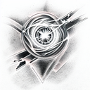 dark matter black holes tattoo design idea