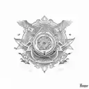 crane mexique  tattoo design idea