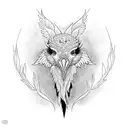 crane mexique  tattoo design idea