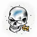 Skull tattoo design idea