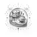 barista tattoo design idea