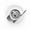 barista tattoo design idea